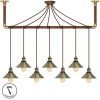 Brass Wrapped Lantern Chandeliers (Photo 13 of 15)