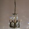 Antique Brass Crystal Chandeliers (Photo 11 of 15)