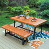 Acacia Wood With Table Garden Wooden Furniture (Photo 4 of 15)