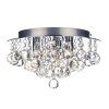 Polished Chrome Three-Light Chandeliers With Clear Crystal (Photo 11 of 15)
