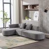 3-Piece Curved Sectional Set (Photo 13 of 15)