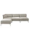 4Pc Alexis Sectional Sofas With Silver Metal Y-Legs (Photo 4 of 25)