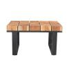 Acacia Dining Tables With Black Rocket-Legs (Photo 11 of 25)