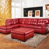 Red Leather Sofas (Photo 11 of 15)
