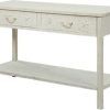 White Stone Console Tables (Photo 5 of 15)