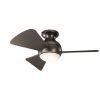 Brown Outdoor Ceiling Fan With Light (Photo 8 of 15)