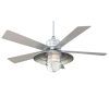 Brushed Nickel Outdoor Ceiling Fans With Light (Photo 11 of 15)