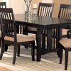 Cappuccino Finish Wood Classic Casual Dining Tables (Photo 19 of 25)
