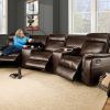Curved Sectional Sofas With Recliner (Photo 2 of 15)