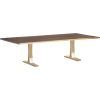 Dining Tables In Seared Oak With Brass Detail (Photo 8 of 25)