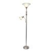 Glass Satin Nickel Standing Lamps (Photo 4 of 15)