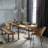 Rustic Mid-Century Modern 6-Seating Dining Tables In White And Natural Wood (Photo 6 of 25)