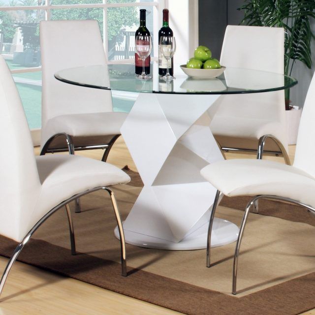 The 25 Best Collection of White High Gloss Dining Tables and Chairs