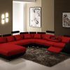 Red Black Sectional Sofas (Photo 4 of 15)