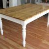 Dining Tables With White Legs And Wooden Top (Photo 8 of 25)