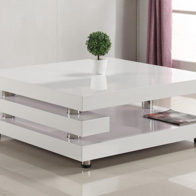 15 Best Collection of Glossy Finished Metal Coffee Tables