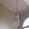 Brass And Glass Chandelier (Photo 15 of 15)