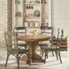 Magnolia Home Shop Floor Dining Tables With Iron Trestle (Photo 19 of 25)