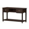 Wood Rectangular Console Tables (Photo 4 of 15)