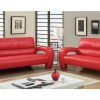 Red Leather Sofas (Photo 7 of 15)