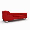 Red Leather Chaises (Photo 11 of 15)