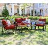 Red Patio Conversation Sets (Photo 2 of 15)