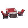 Red Patio Conversation Sets (Photo 9 of 15)