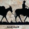 Western Metal Art Silhouettes (Photo 14 of 15)