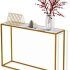 15 Best Ideas White Marble Gold Metal Console Tables