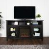 Wood Highboy Fireplace Tv Stands (Photo 12 of 15)