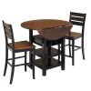 Bettencourt 3 Piece Counter Height Solid Wood Dining Sets (Photo 5 of 25)