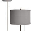 Grey Textured Standing Lamps (Photo 1 of 15)