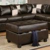 3Pc Bonded Leather Upholstered Wooden Sectional Sofas Brown (Photo 14 of 25)