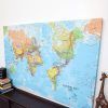 World Map Wall Art Framed (Photo 13 of 15)