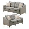 2Pc Maddox Left Arm Facing Sectional Sofas With Cuddler Brown (Photo 3 of 20)