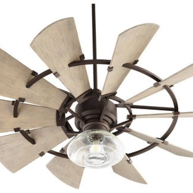 15 Photos Outdoor Windmill Ceiling Fans with Light