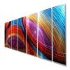 Abstract Metal Wall Art Painting (Photo 9 of 15)
