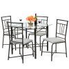 Black Glass Dining Tables And 4 Chairs (Photo 23 of 25)