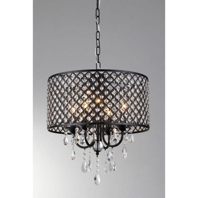 15 The Best Chandelier with Shades and Crystals