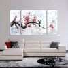 Red Cherry Blossom Wall Art (Photo 10 of 15)