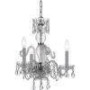 Polished Chrome Three-Light Chandeliers With Clear Crystal (Photo 5 of 15)