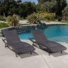 Eliana Outdoor Brown Wicker Chaise Lounge Chairs (Photo 8 of 15)