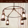 Forged Iron Lantern Chandeliers (Photo 9 of 15)