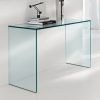 Geometric Glass Modern Console Tables (Photo 4 of 15)