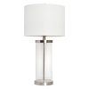 Glass Satin Nickel Standing Lamps (Photo 11 of 15)