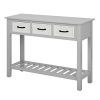 Silver And Acrylic Console Tables (Photo 7 of 15)