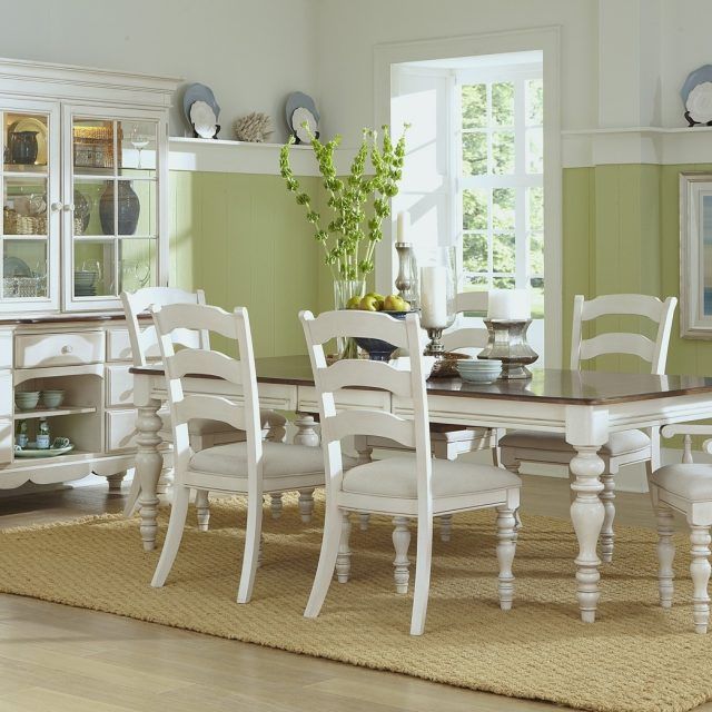 25 Collection of Chandler 7 Piece Extension Dining Sets with Wood Side Chairs