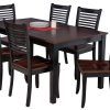 Hanska Wooden 5 Piece Counter Height Dining Table Sets (Set Of 5) (Photo 16 of 25)