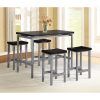 Denzel 5 Piece Counter Height Breakfast Nook Dining Sets (Photo 9 of 25)