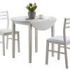 Transitional 3-Piece Drop Leaf Casual Dining Tables Set (Photo 9 of 25)
